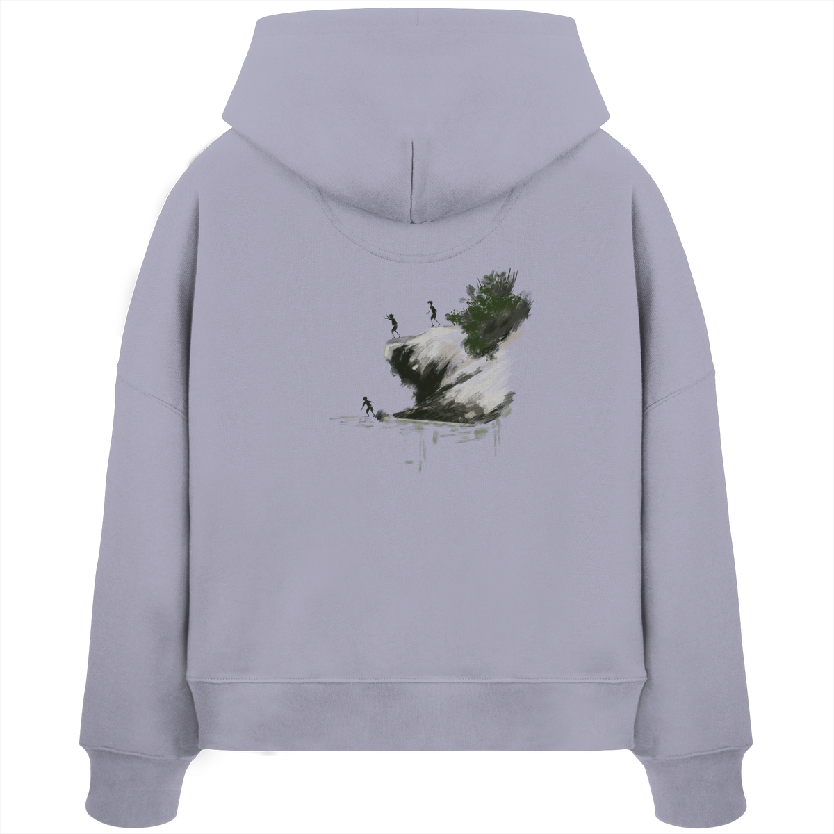 CH Childhood I Womens Organic Boxcut Hoodie, original design by Moe Essentials