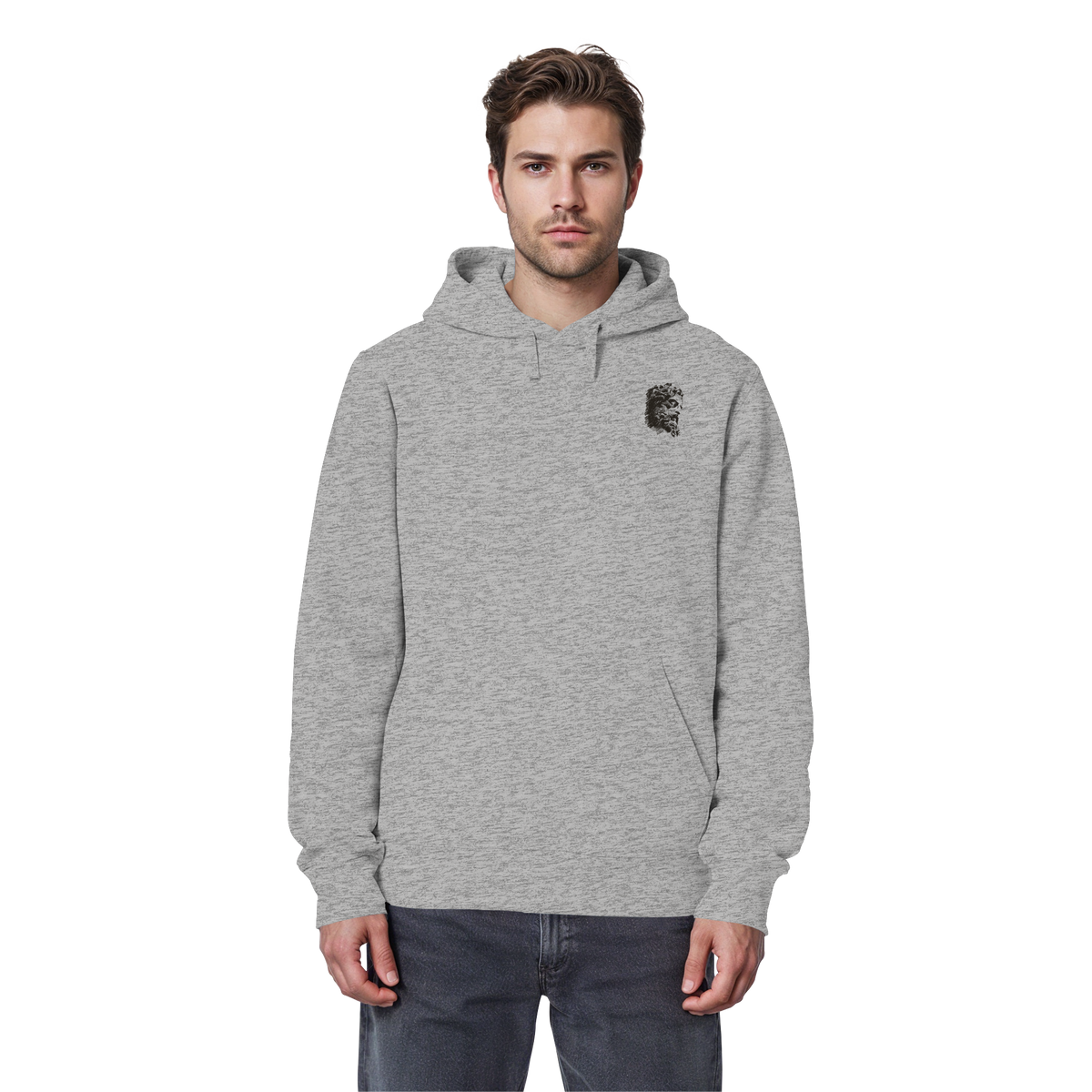 Olympos Statue Organic Basic Hoodie (ST)
