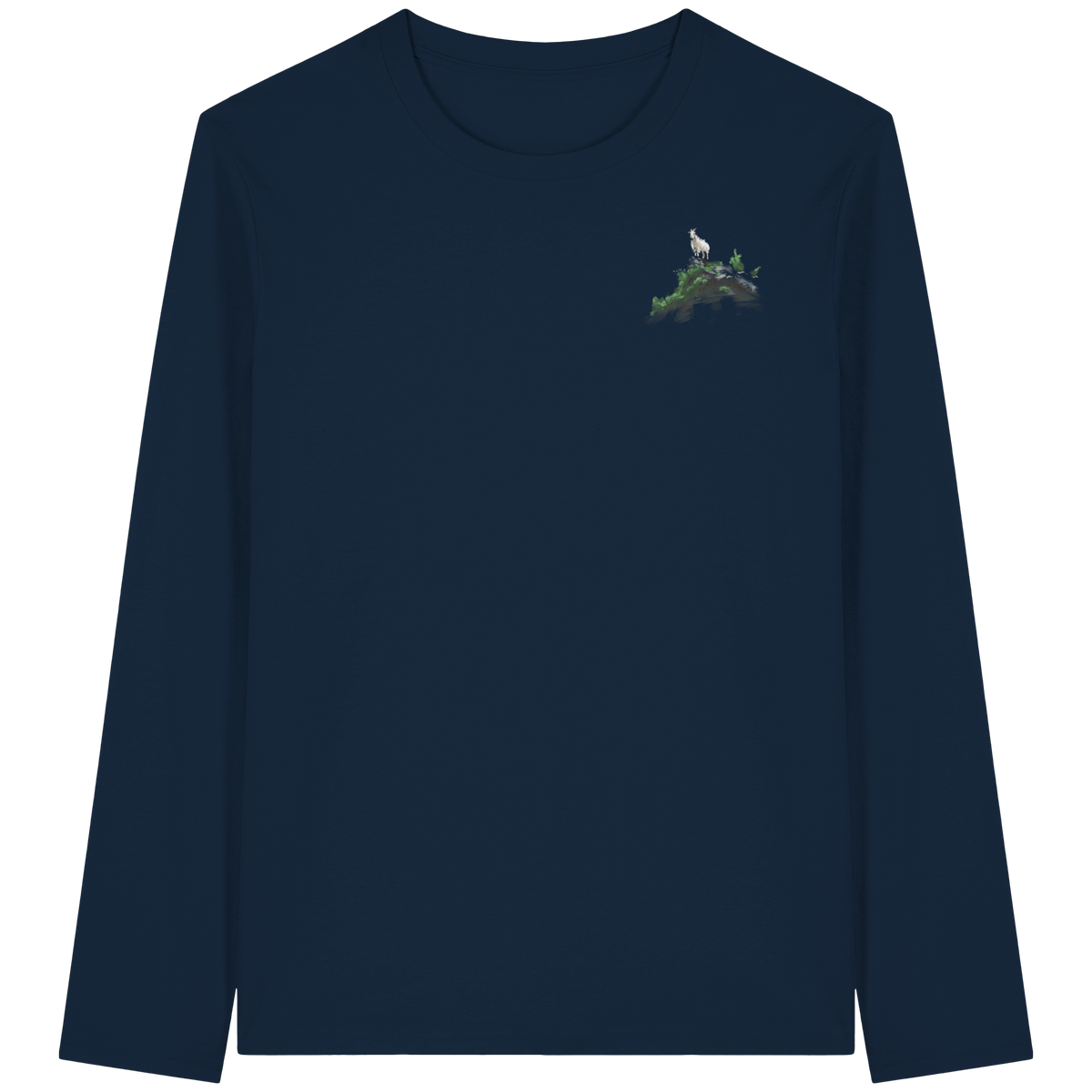 G.O.A.T Mountain Goat Organic Long Sleeve T-Shirt (AN)