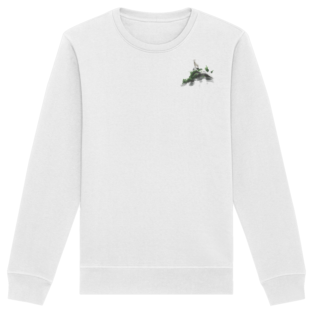 AN G.O.A.T Organic Basic Unisex Sweatshirt, original design by Moe Essentials