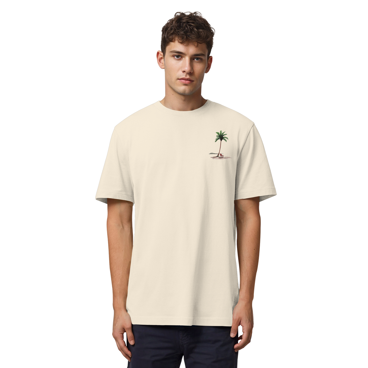 Beach Day Nostalgia Organic Heavy T-Shirt (NR II)