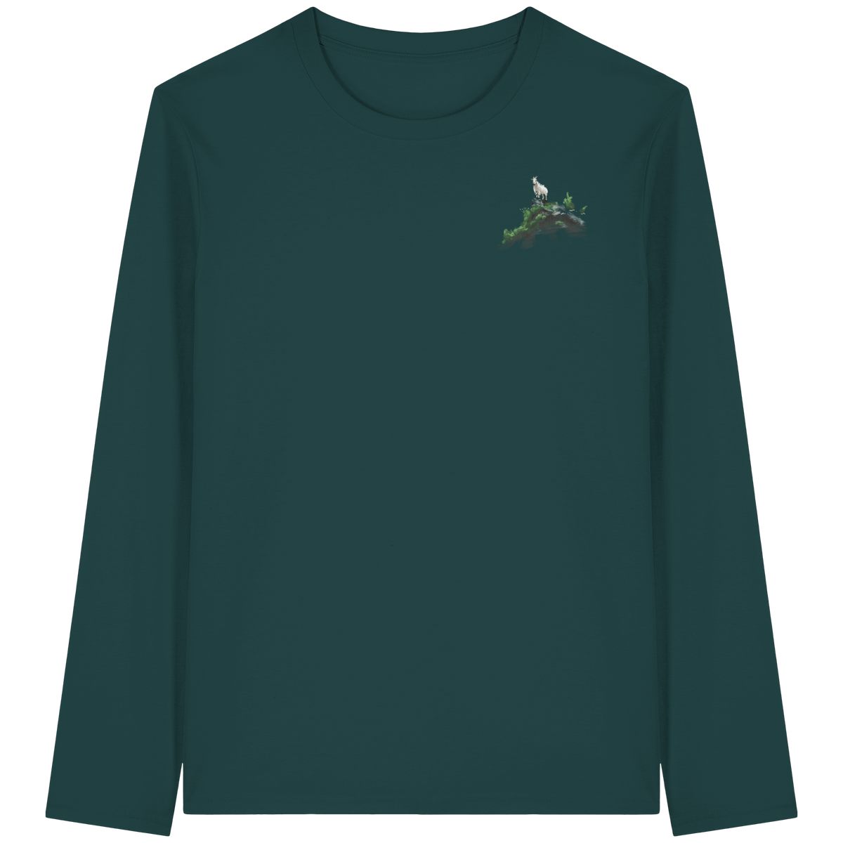 G.O.A.T Mountain Goat Organic Long Sleeve T-Shirt (AN)