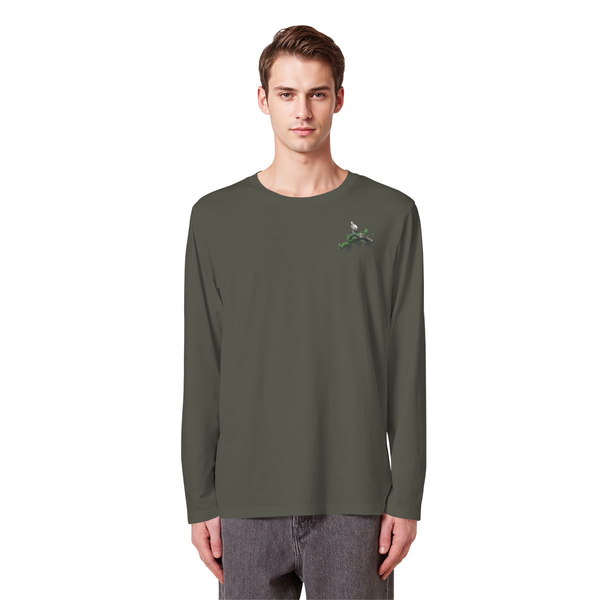 G.O.A.T Mountain Goat Organic Long Sleeve T-Shirt (AN)