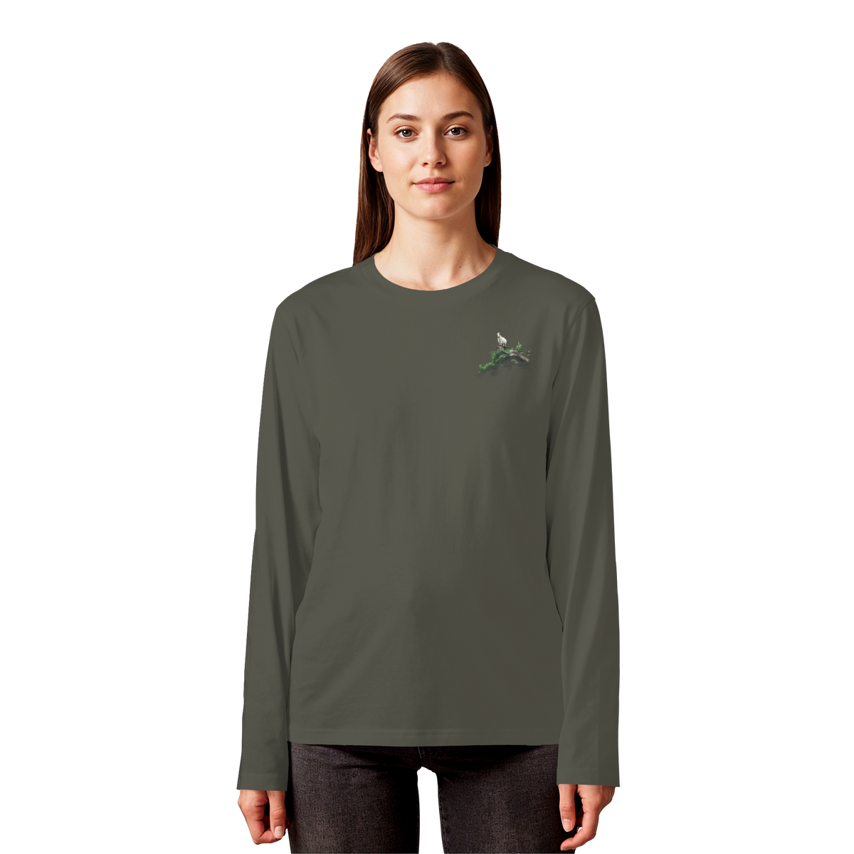 G.O.A.T Mountain Goat Organic Long Sleeve T-Shirt (AN)
