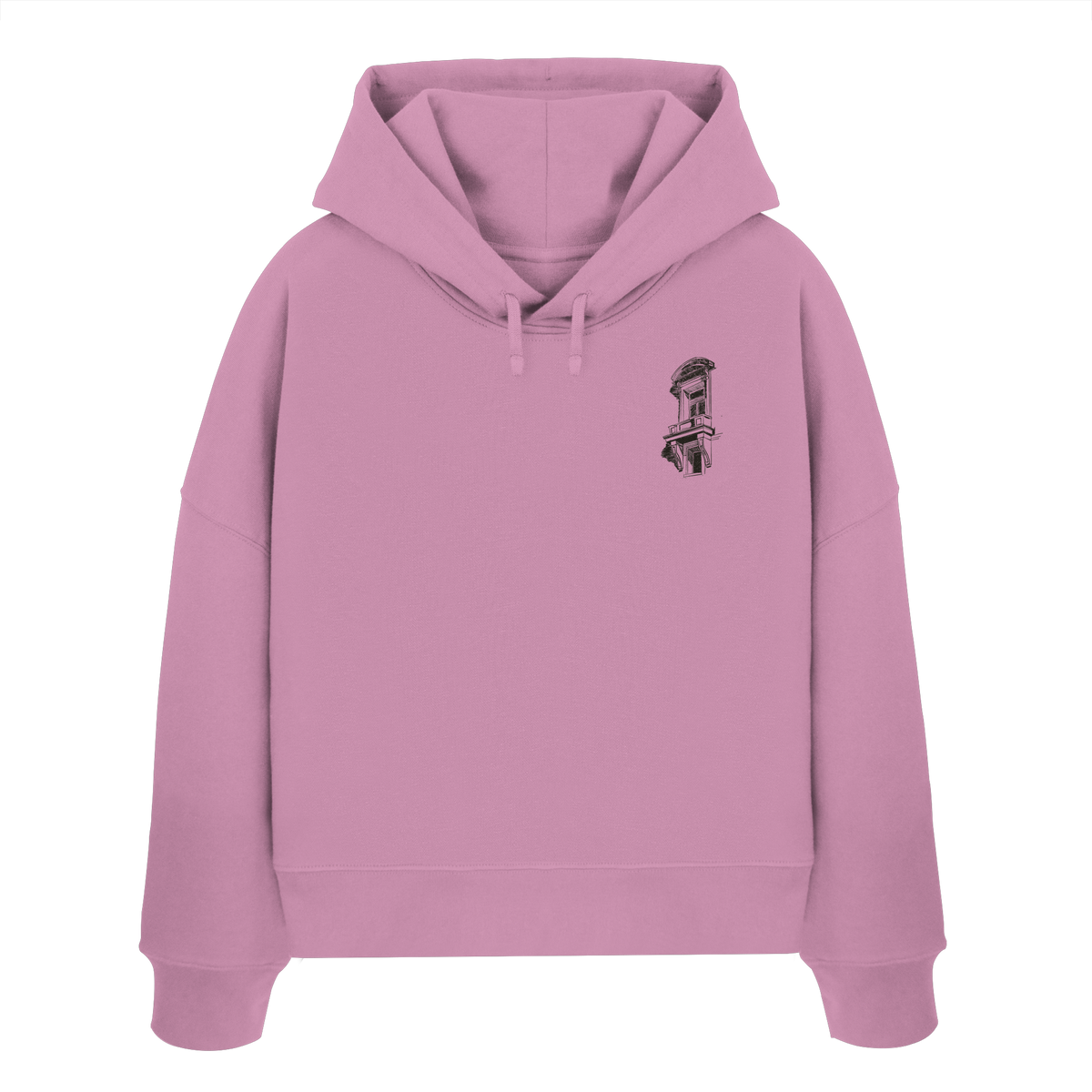 Romance Architecture II Women's Organic Boxy Hoodie (ARCHI II)