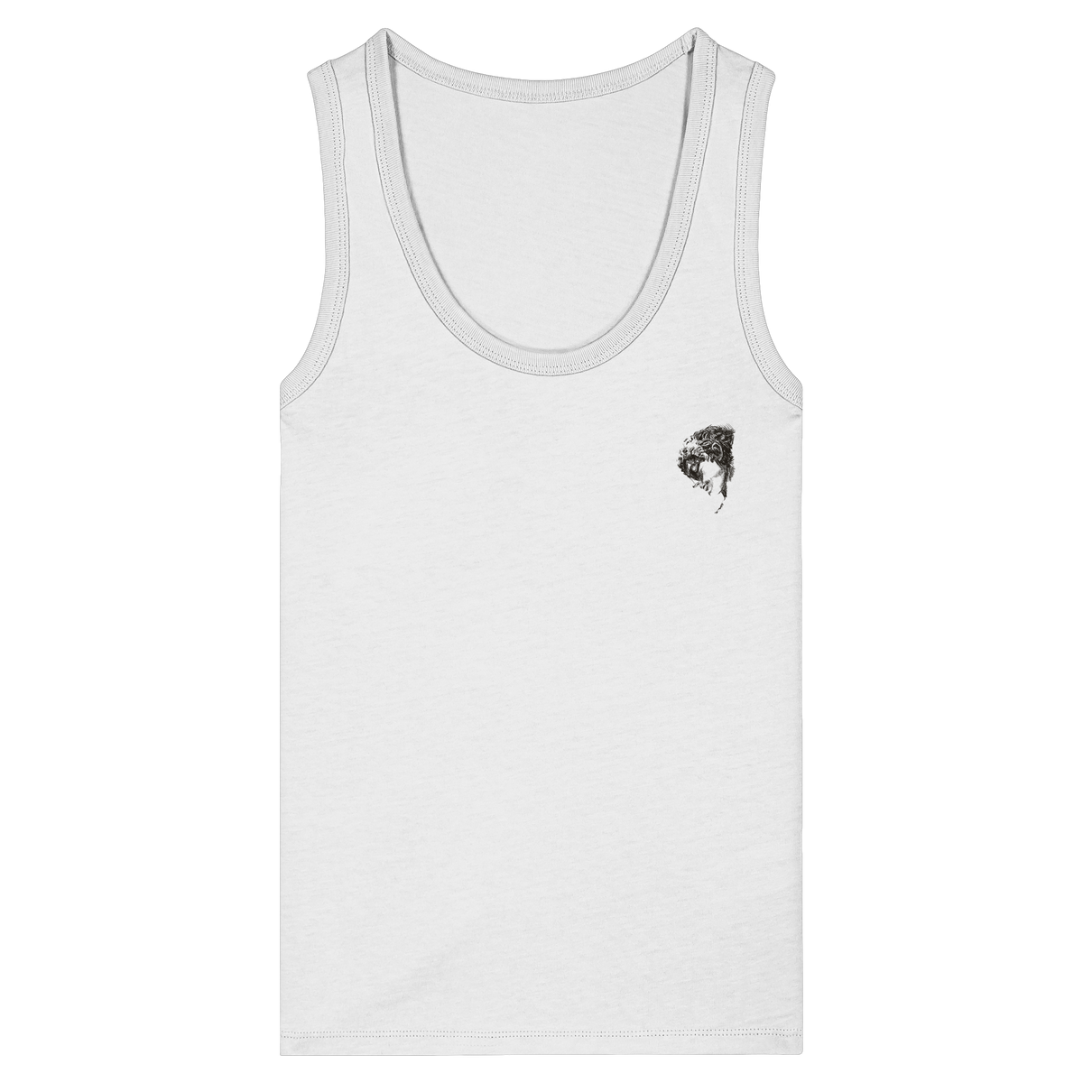 ST III Womens Organic Fitted Tank Top, original design by Moe Essentials